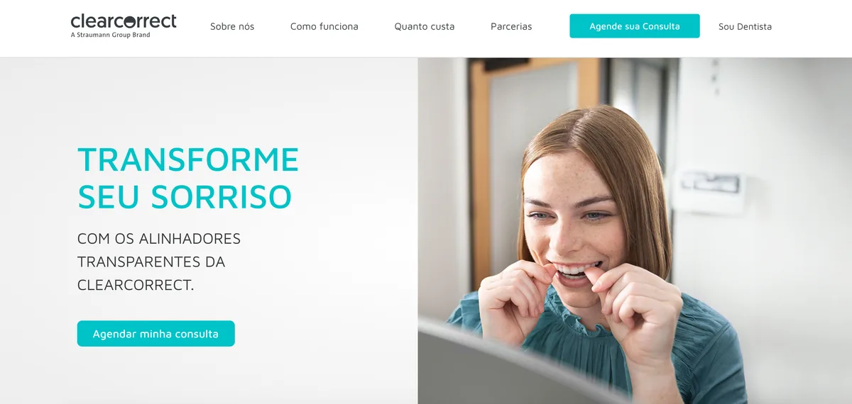 Site da Clear Correct Brasil