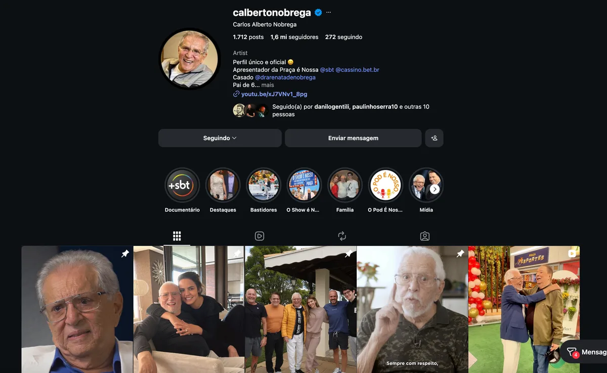 Perfil de Carlos Alberto de Nóbrega